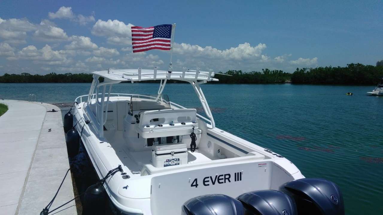 Boat Rod Holder Flag Flyer with US Flag