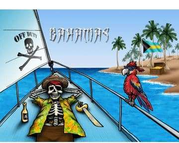 Flappin Flag Bahamas Pirate Flag