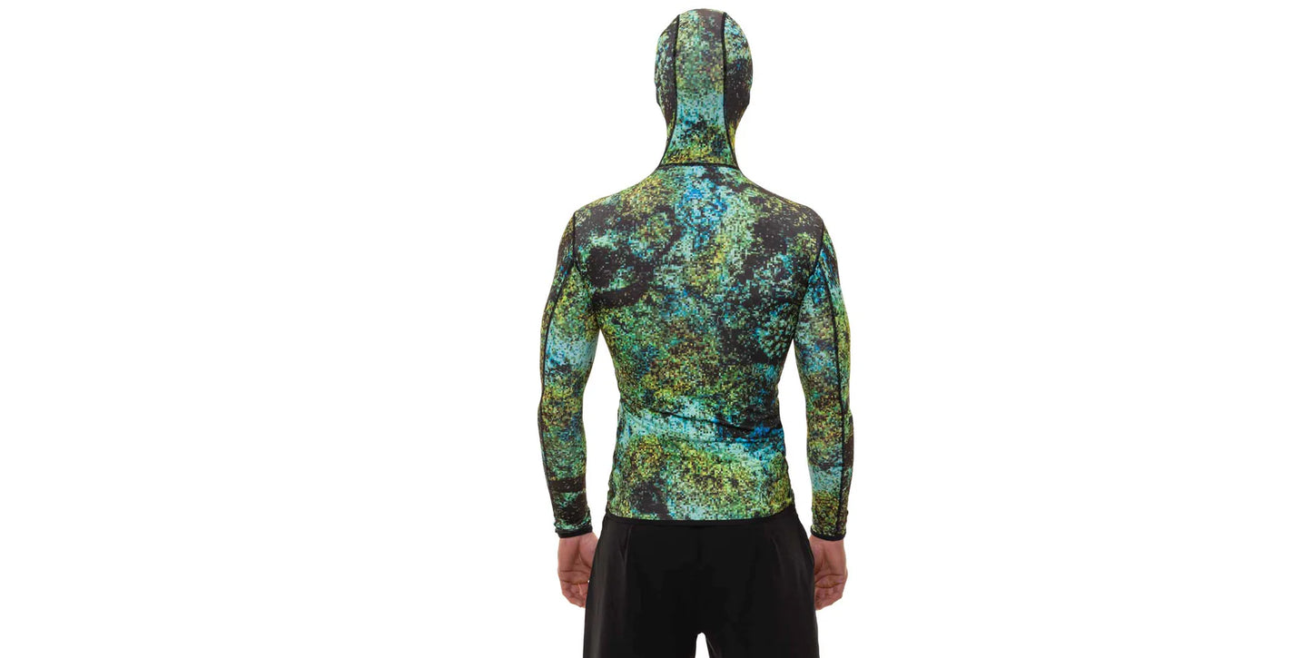 Riffe Eco Hooded Long Sleeve Rash Guard With Loading Pad
