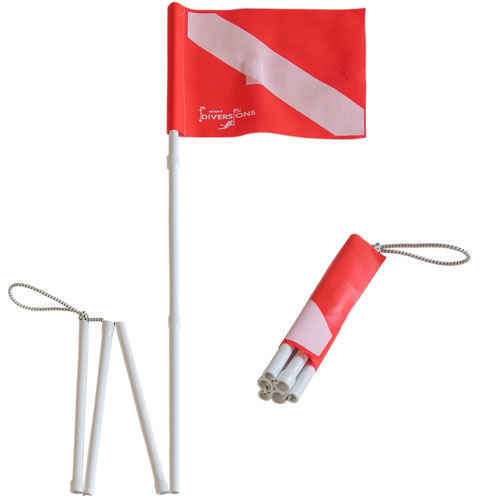 Dive Flag with 5' Fold-Up Pole