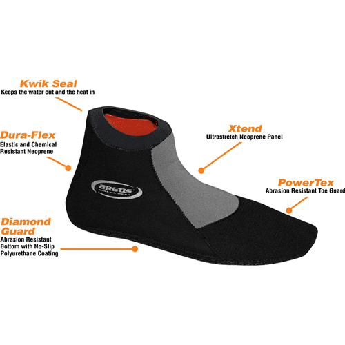 Argos 2mm Shorty Stealth Bootie