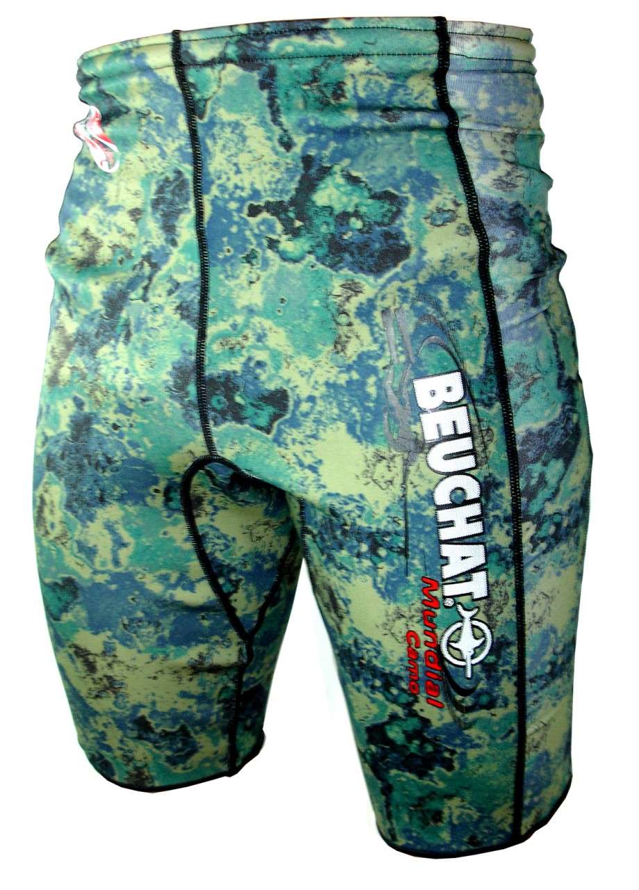 Beuchat 1.5mm Green Camo Shorts
