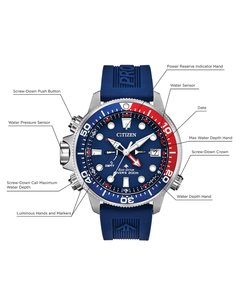 Citizen Promaster Aqualand Dive Wristwatch - Blue