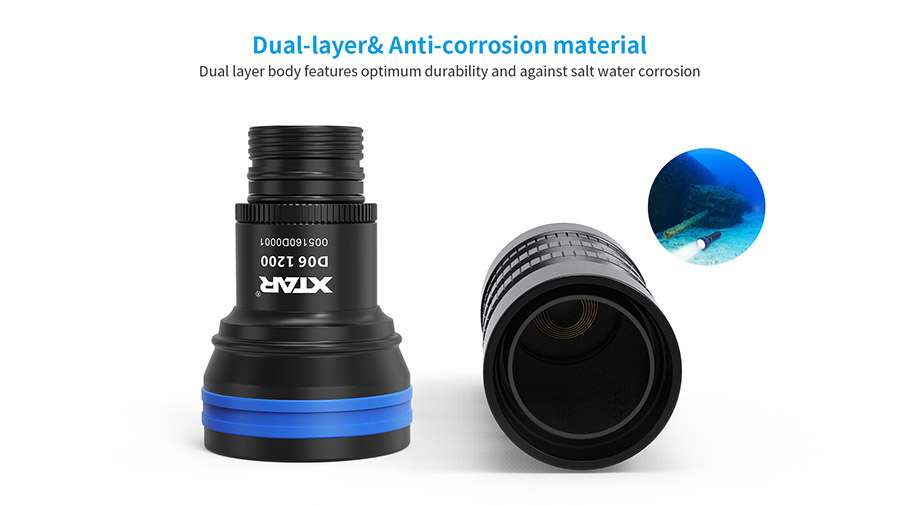 XTAR D06 1200 Lumen Dive Torch
