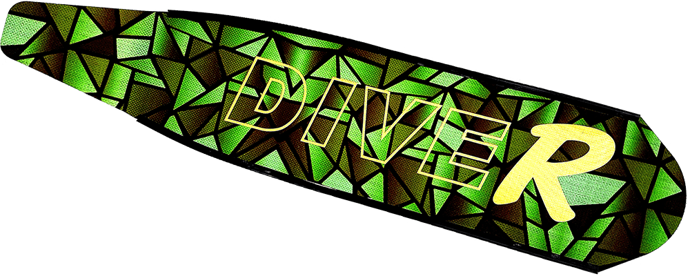 DiveR Green Intensity Composite Fin Blades