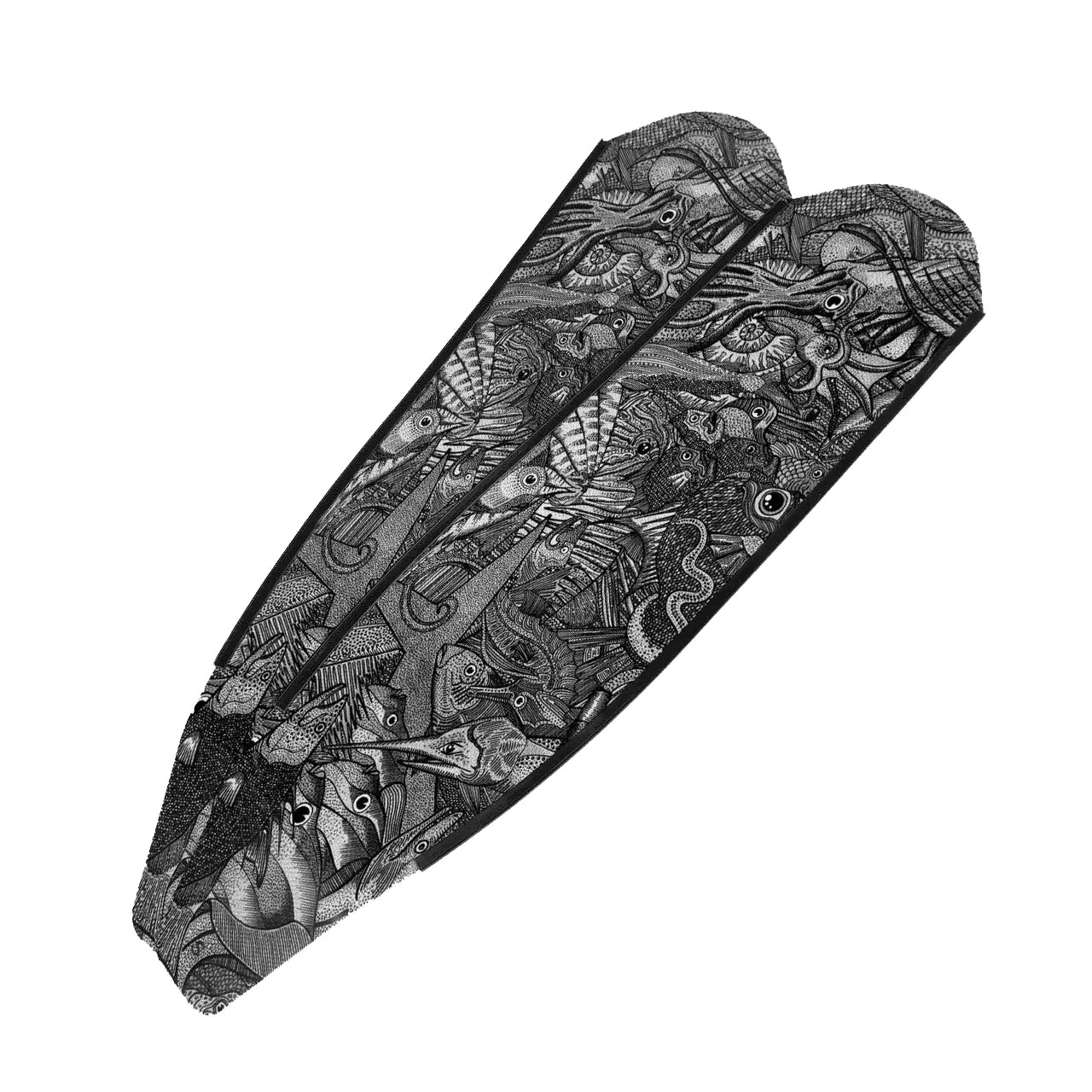DiveR Reef Life Monochrome Composite Fiber Fin Blades