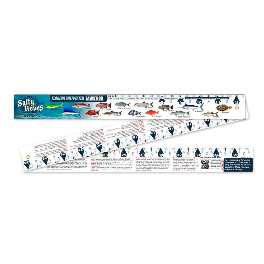 Salty Bones Florida Saltwater Ruler