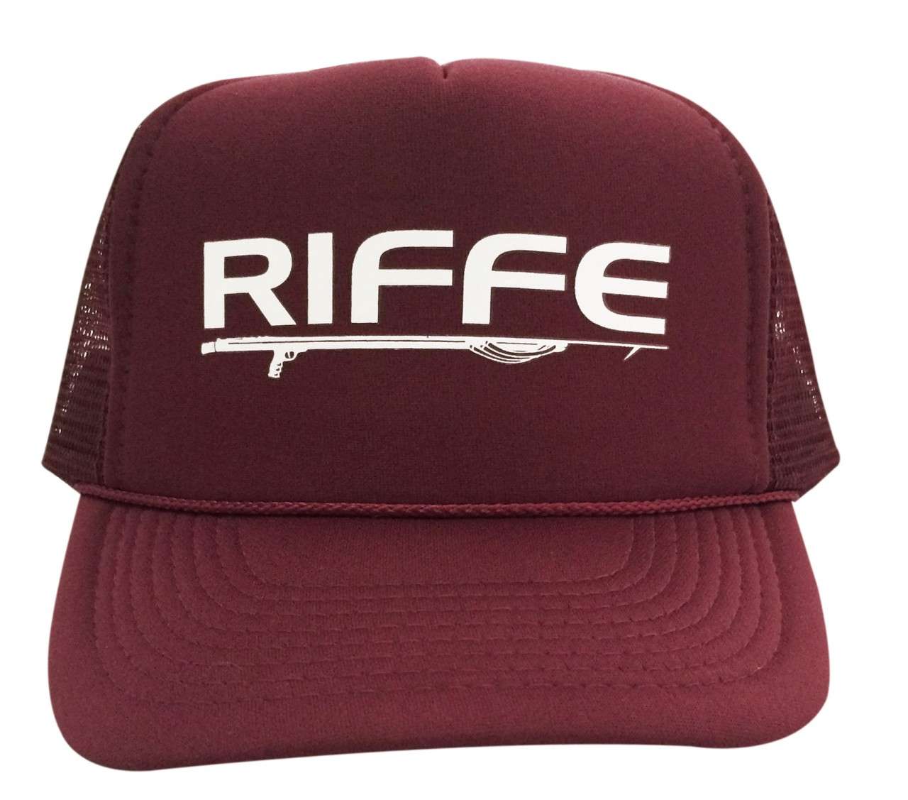 Riffe Maroon Gunner Trucker Hat