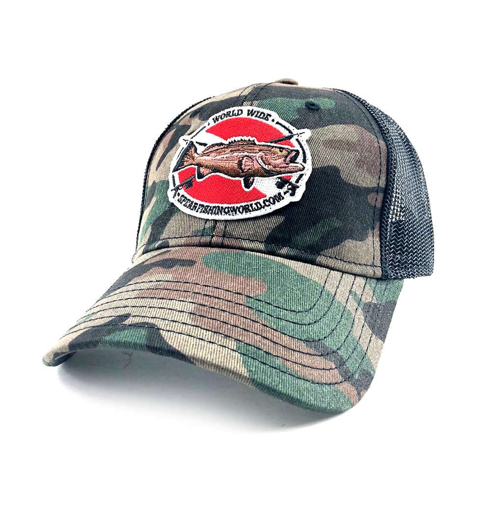 Spearfishing World Trucker Hat Camo