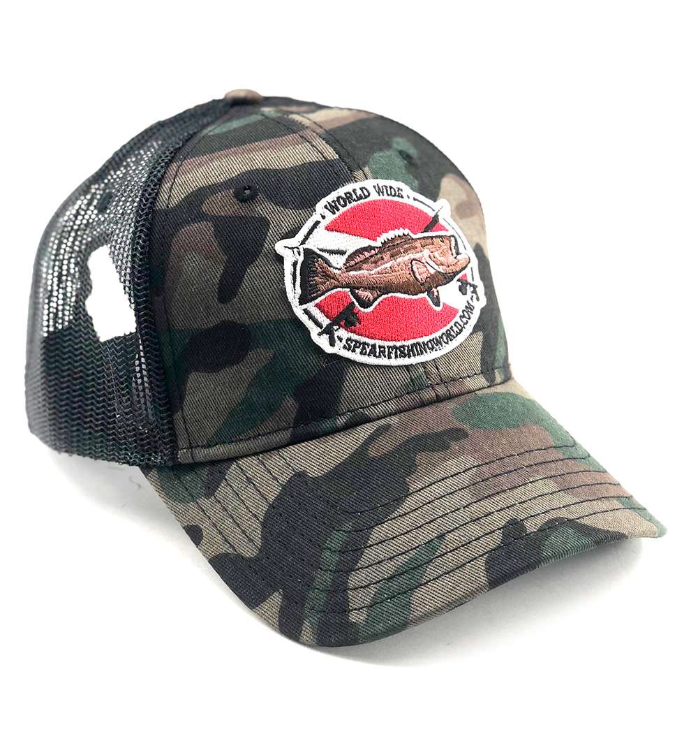 Spearfishing World Trucker Hat Camo