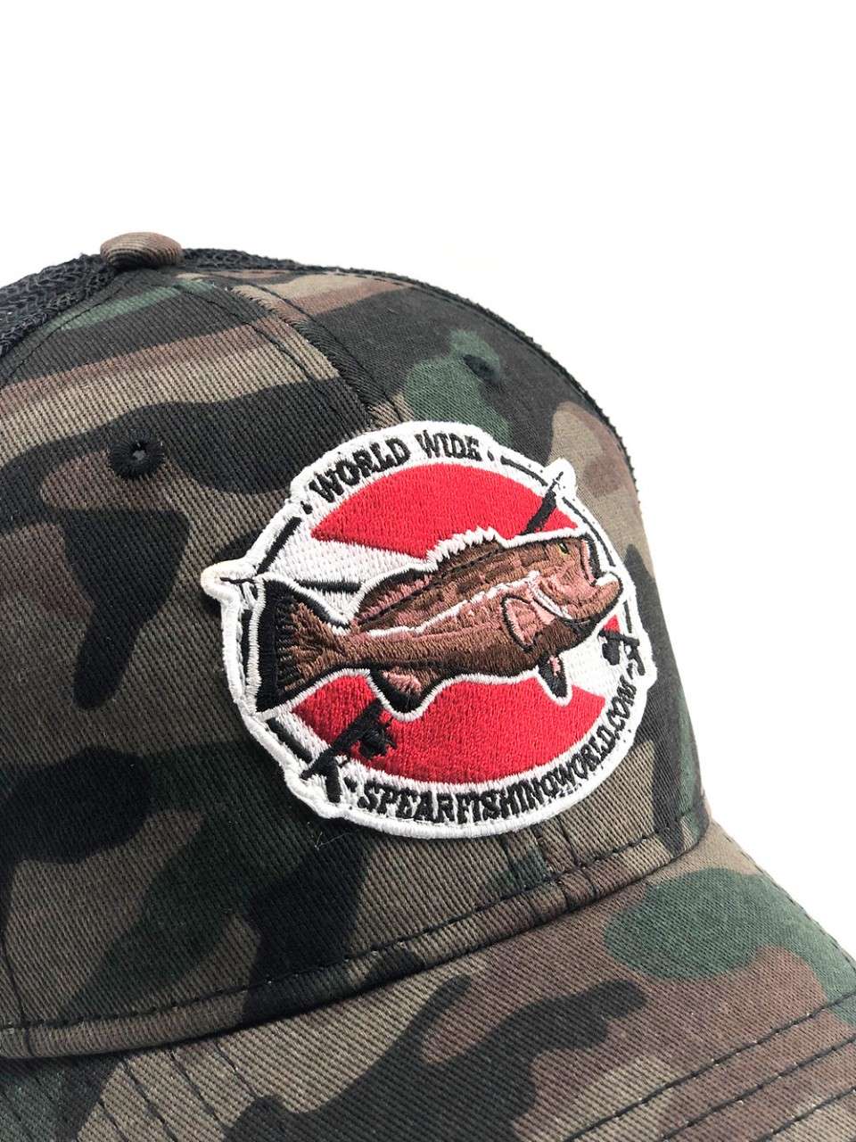 Spearfishing World Trucker Hat Camo