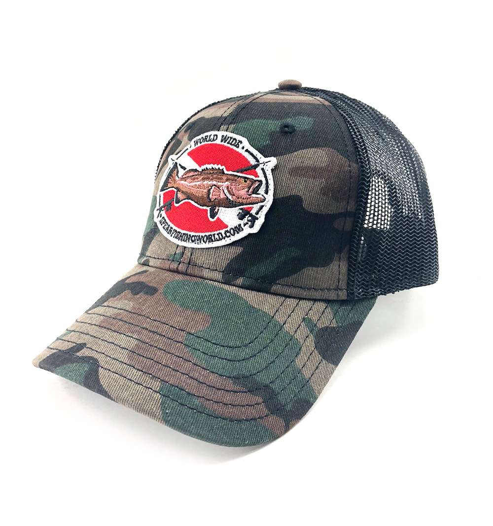 Spearfishing World Trucker Hat Camo