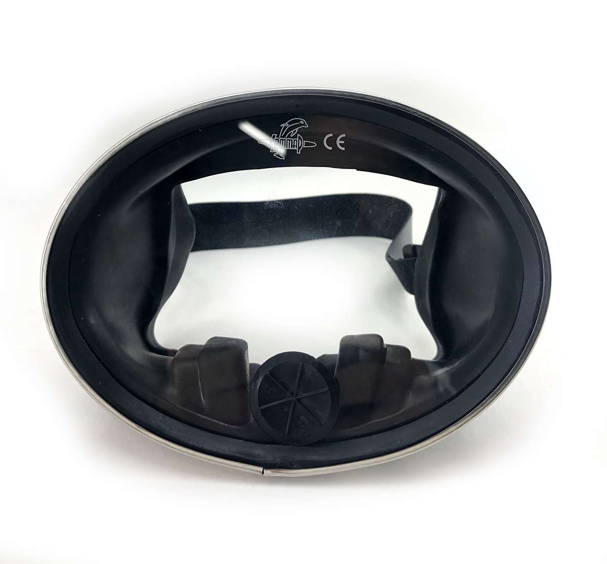Round Glass Classic Rubber Scuba Mask with Purge