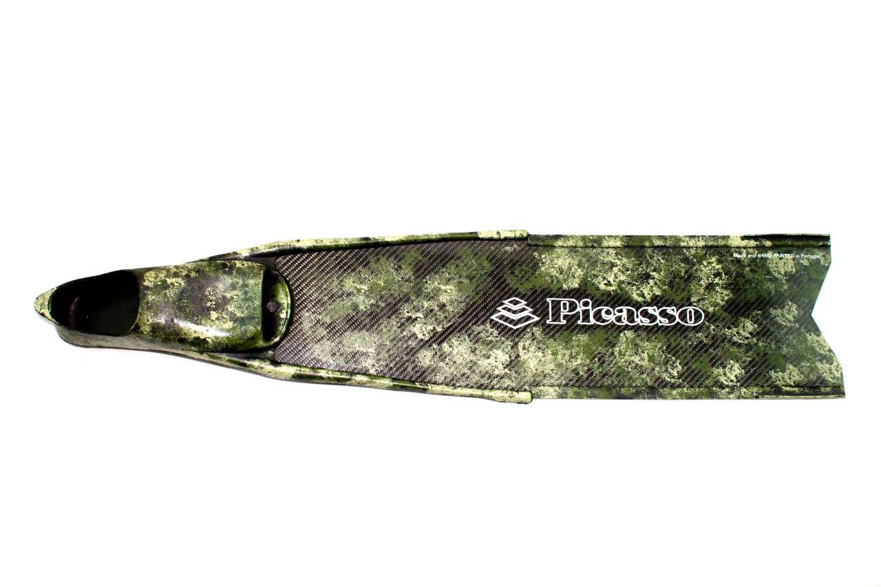 Picasso Master Carbon Explosion Camo Green Long Fins
