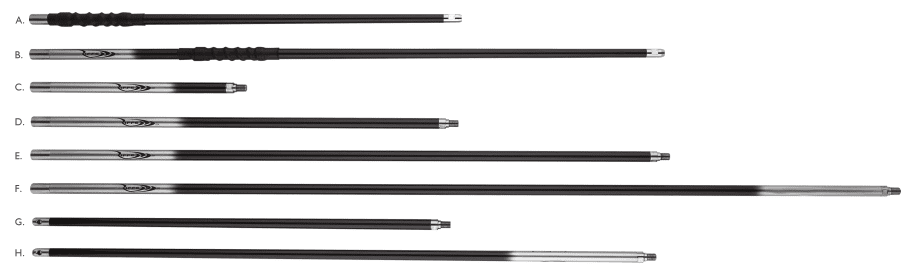Riffe Carbon Fiber Polespear Sections