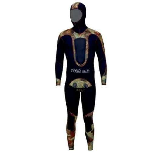 Polo-Sub Brown Open Cell 7mm Wetsuit