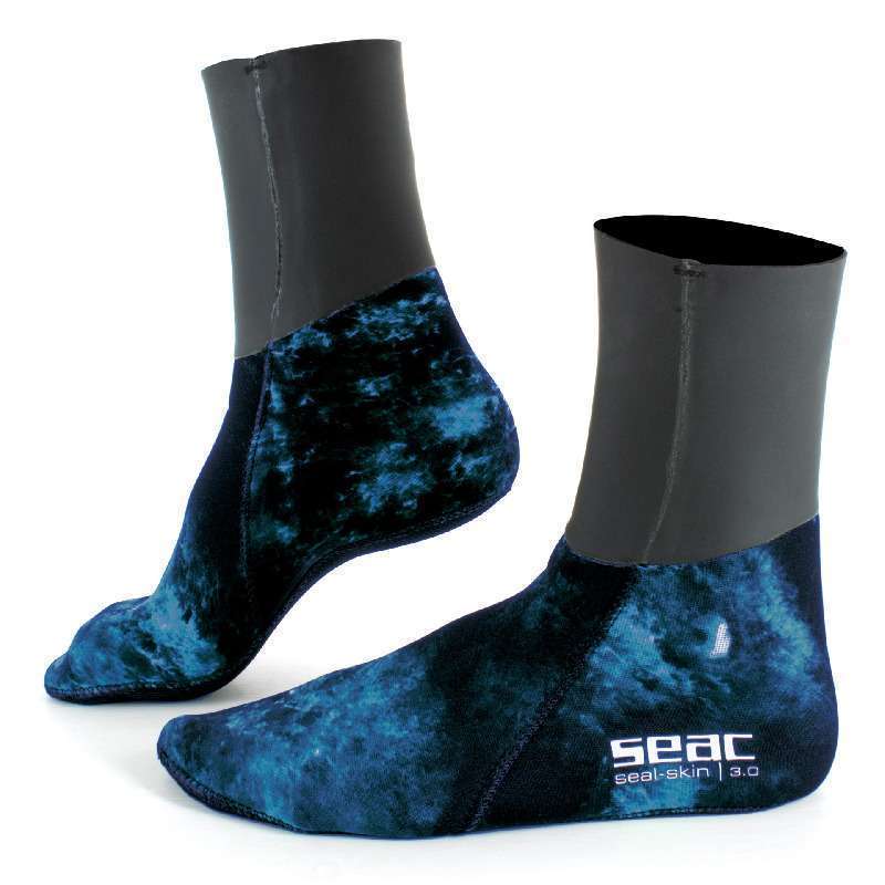 Seac Seal Skin Blue Camo 3mm Socks