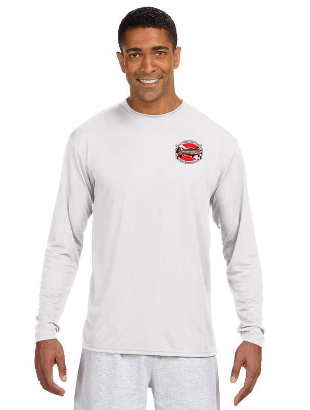 SpearFishingWorld DryFit Performance Logo Long Sleeve Shirt