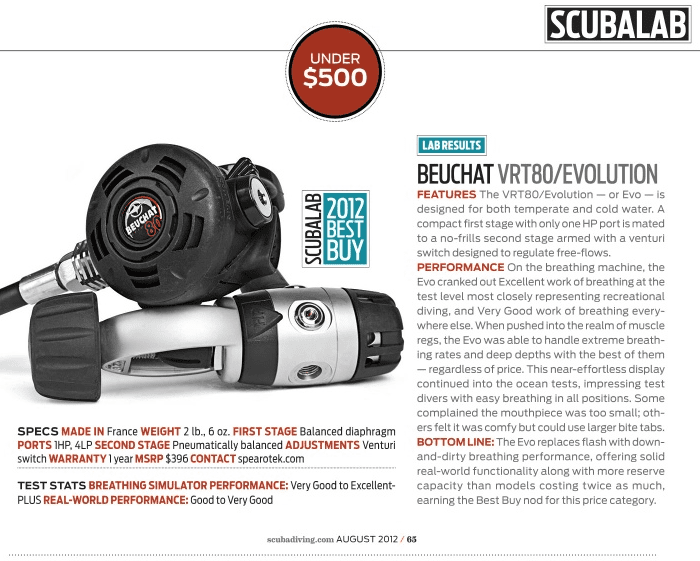 Beuchat VRT 80 Evolution Regulator + Octopus VRT