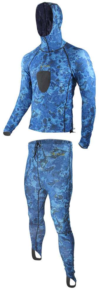 Tilos Blue Camo Spearfishing Lycra