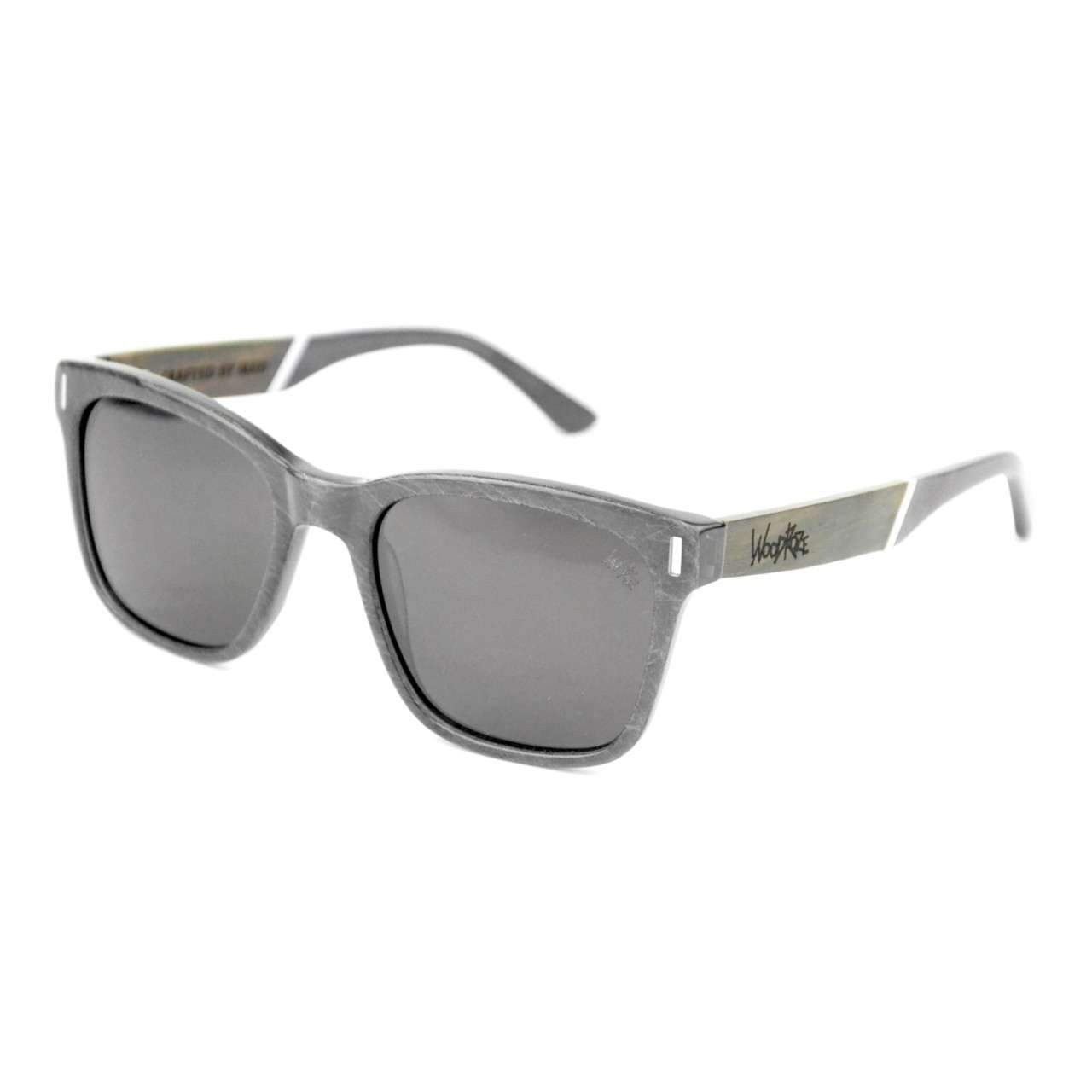 Woodroze Carter Slate Acetate & Ebony Wood Sunglasses