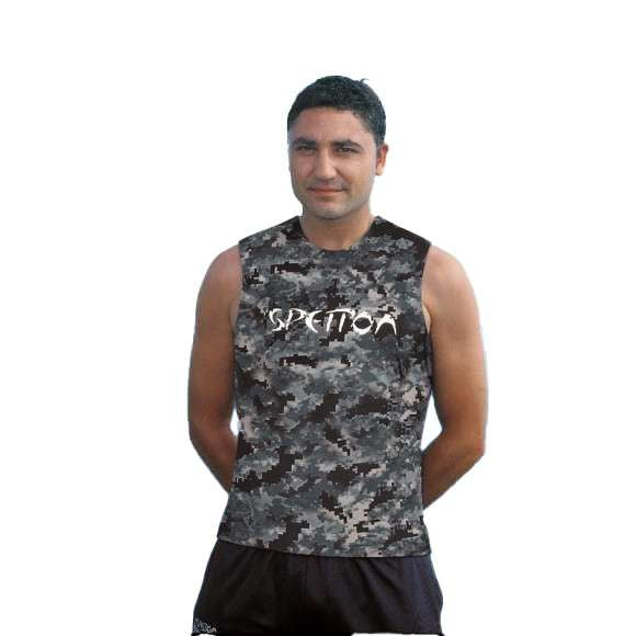 Spetton Black Mimetic Camo Vest - 5mm