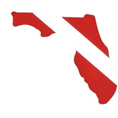 Dive Flag Vinyl Florida Decal