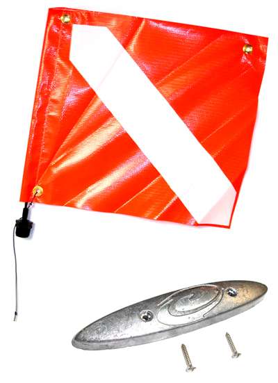 Flag and Weight for Rob Allen Float