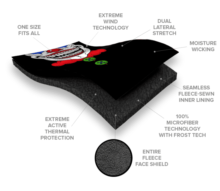 Salt Armor Frost Tech Warrior Fleece Face Shield