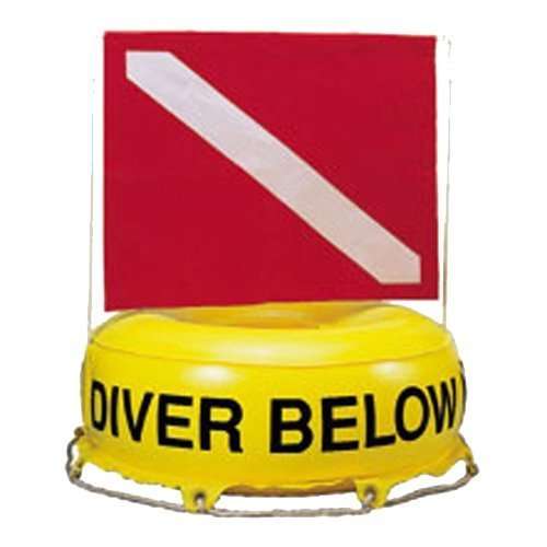 Inflatable Diver Below Flag Float Deluxe
