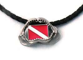 Pewter Pendant Shark Jaw