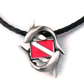 Pewter Pendant Sharks