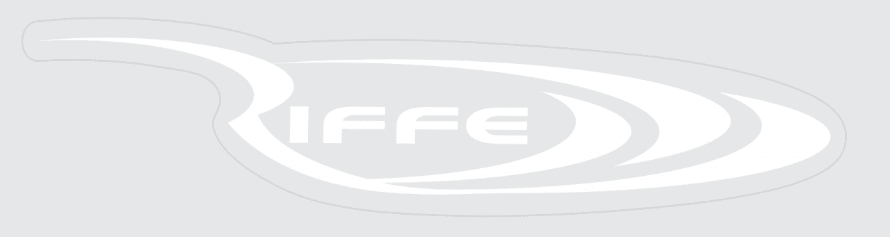 Riffe White Vinyl Sticker