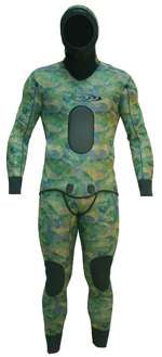 Riffe Green Cryptic Camo 5mm Wetsuit