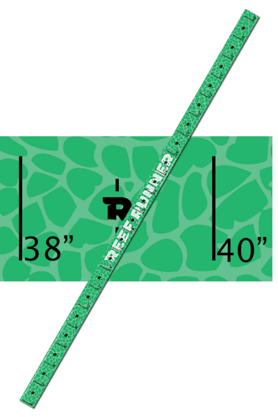 Reef Runner UV Vinyl Fish Ruler