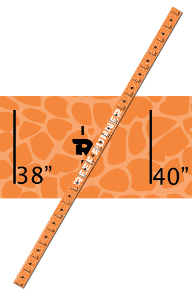 Reef Runner UV Vinyl Fish Ruler