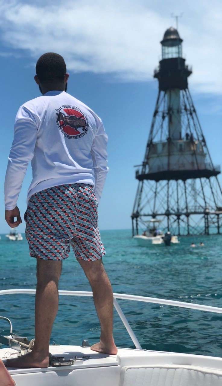 Spearfishing World Logo Dry Fit Long Sleeve Shirt