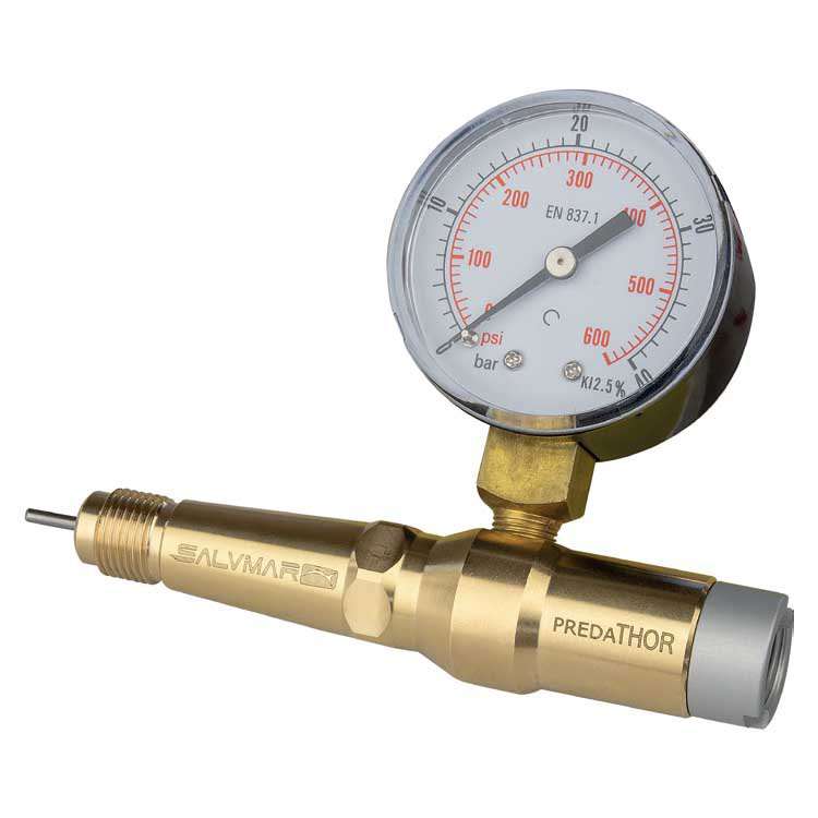 Salvimar Air Pressure Gauge with Valve for Pneumatic Guns