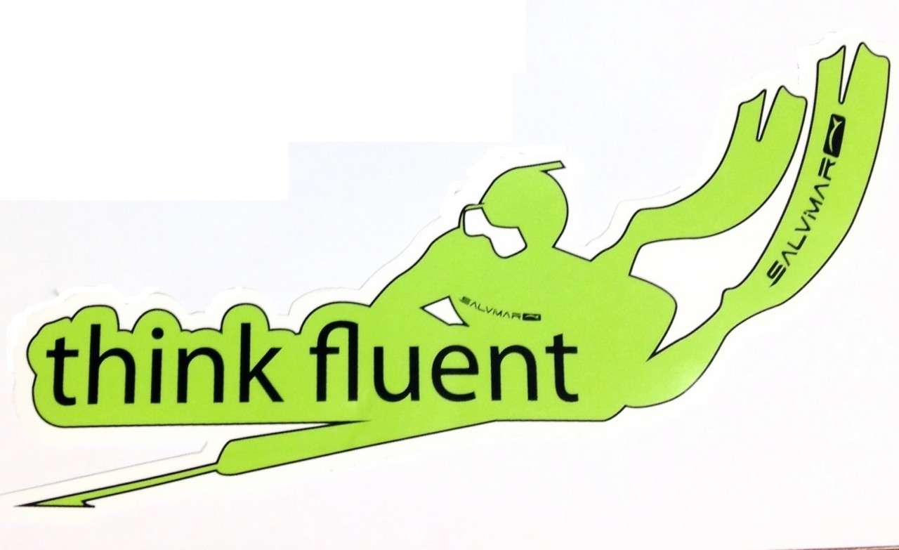 Salvimar Diver Glass Sticker