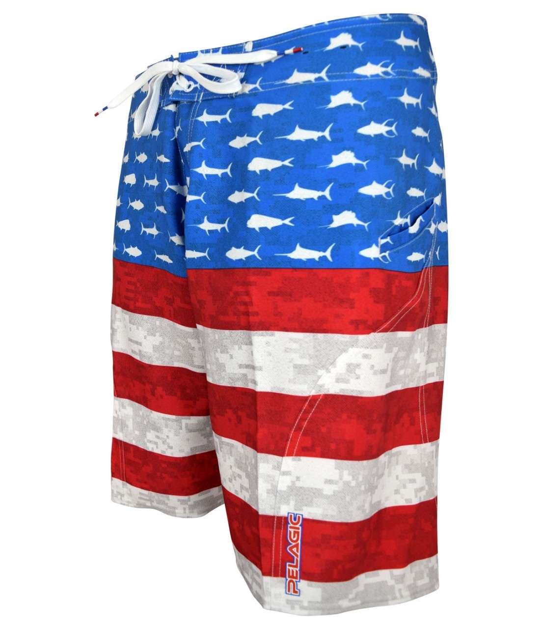 Pelagic Sharkskin Americamo Boardshorts