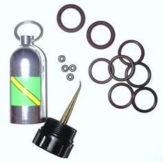 Dive Tank O-Ring Kit Keychain With Pick