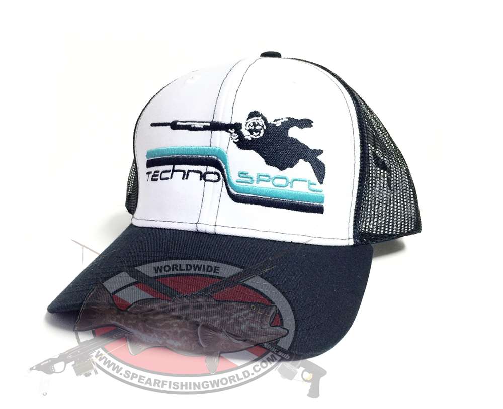 Technosport Spearfishing Hat Navy And White