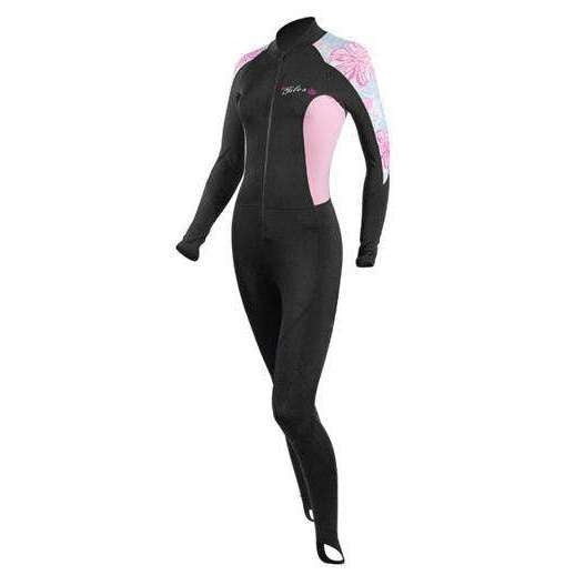 Tilos Ladies 6 oz Full Body Lycra Skin Suit Coral Flowers