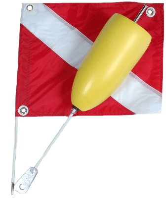 Torpedo Two-Piece Float With Nylon Flag