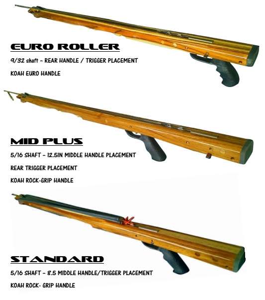 Koah Roller Wood Speargun Mid-Plus Series