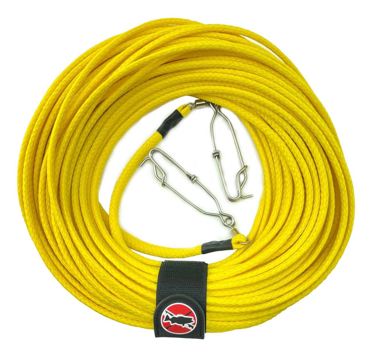 1/4 Inch Hollow Braid Float Line with Swivel Snap Clip