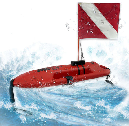 Compact Lifeguard Float/Rescue Can Spearfishing Buoy