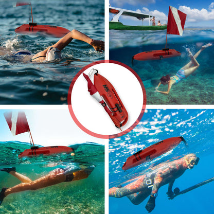 Compact Lifeguard Float/Rescue Can Spearfishing Buoy