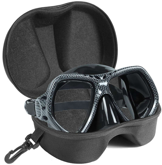 Carbon Fiber Design Mask with Travel Case