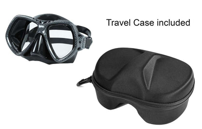 Carbon Fiber Design Mask with Travel Case